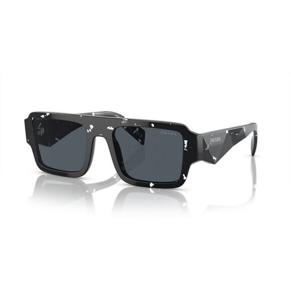 NWT PRADA SUNGLASSES BLACK WHITE - Picture 1 of 4
